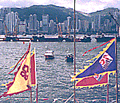 HK harbor flags